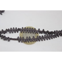 Hematit Taşı Çift Delikli/30 Adet (17505-1)