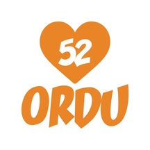 Kalpli 52 Ordu Araba Sticker 17x17 Cm Turuncu