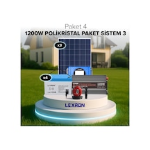 1200w Jel Akülü Solar Paket Sistem 3 Paket 4
