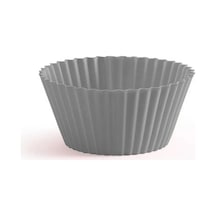 Silikon Muffin Kek Kalıbı Yapışmaz 6 Adet Gri Silikon Gri Diğer