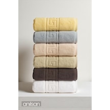 6'lı Lua Karışık Greek El Havlusu - 50x90 Cm, 225 Gr, %100 Pamuk, Spa Ve Otel Havlusu Çok Renkli