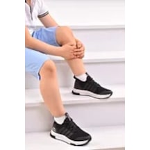 Unisex Çocuk Spor Ayakkabı SİYAH-BEYAZ
