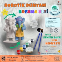 Codlaı Kids Robotik Dünyam 3d Boyama Seti - Çocuklar İçin Eğitici Yaratıcı Oyuncak Boyama Kiti - Kimyager Fil