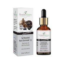 Aşırı Yıpranmış Ve Dökülen Saçlara Özel Saf Keratinli Kara Sarımsak Yağı 50 Ml Yoğun Saç Bakımı