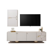 Erva Modern Dolaplı Tv Ünitesi 180 45 55 Vizon