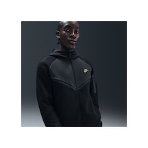 Nike Tech Fleece Mix Windrunner Hoodie Erkek Sweatshirt Siyah