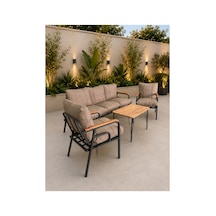 Bahçe Balkon Mobilyası 3+1+1+sehpa Kapuçino Kapuçino