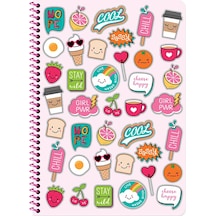 Keskin Color A4 80 Yp.Kareli PP Kp.Spr.Sweet Fun Defter 333072-99