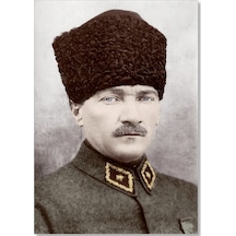 Cakasepetim Kalpaklı Atatürk Portresi Görseli Ahşap Mdf Tablo