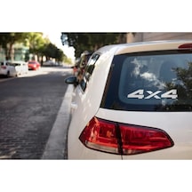 4x4 Arka Cam Araba Sticker 2 Adet 24cm