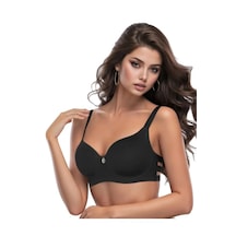 Le Jardin Soft Cup Balenli Desteksiz Büyük Beden Sütyen -7015 Siyah