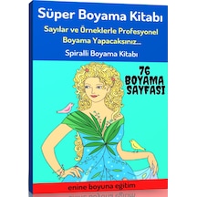 Süper Boyama Kitabı (Sayılar Ve Renklerle Boyama)