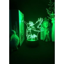 Wealthglow Renk Değiştiren 3d Dekoratif Şekilli Led Lamba - 12 Cm 12cxc9 Siyah