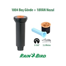 Rain Bird 18van Sprey Nozulu 5,4 Mt. Ve 1804 Profesyonel Sprey Gövde Seti