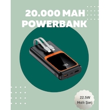 Dijital Ekranlı 20.000 Mah Powerbank 22.5w Hızlı Şarj + Çoklu Bağlantı Seçeneği Çok Renkli 97118901
