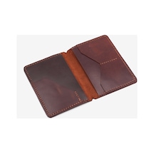 Elegance Leather Hakiki Deri Pasaportluk Kahverengi - 633384559 kahverengi