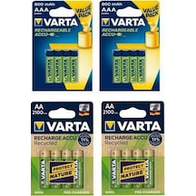 Varta 8 X 2100 Mah Aa + 8 X 800 Mah Aaa Şarjlı Pil