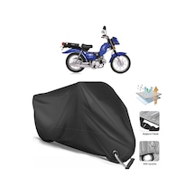 Kanuni Zebra 90 Motosiklet Branda (Bağlantı, Kilit Uyumlu)-Siyah (457220295)-Arka Çanta Uyumlu Değil-Tokalı