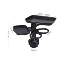 Chuangyinshop Black- Dayanıklı Kompakt Ayarlanabilir Araç Bardak Tutucu Organizatör Kaymaz Taban