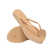Slim Flatform Altın Kadın Terlik 41-42 Altın