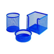 Bigpoint Metal Perfore 3'Lü Set Mavi N11.22695