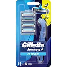 4 Adet Gillette Sensor3 Plus Comfort Tıraş Makinesi + 4'lü Yedek Başlık