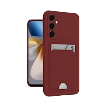 Newface Samsung Galaxy S24 Plus Kelvin Kartvizitli Silikon - Bordo
