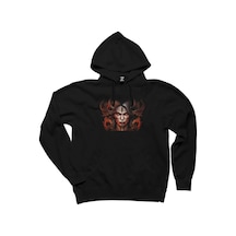 Diablo Iv Lilith Face Siyah Kapşonlu Sweatshirt Hoodie Siyah