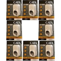 Cata Ct-9186 Akım Ve Çocuk Korumalı Tekli Kablosuz Priz 8 Adet