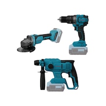 Catpower 4212 + 4225 + 4232 Akülü Vidalama Kırıcı Taşlama Kömürsüz Solo 3'lü Set