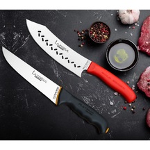 Lazbisa Mutfak Bıçak Seti Et Kıyma Restorant Şef Bıçağı Eğri Şef