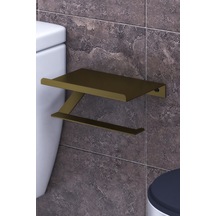 lyla concept Arya Telefon Tutuculu Wc Kağıtlık Altın