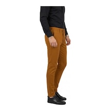 Deepsea Erkek Taba Likralı Beli Lastikli & İpli Dar Kesim Şık Kumaş Pantolon 2600572