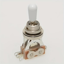 Tongdashop Les Paul Üç Pozisyonlu Gitarlar İçin Nikel Beyaz Başlıklı Dayanıklı Anahtar