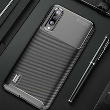 Xiaomi Mi A3 Kılıf Focus Karbon Kamera Korumalı Silikon Kılıf