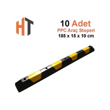 Oto Park Araç Stoperi Ppc 180x15x10 Cm 10'lu İndirimli Set