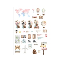 Seyahat Temalı Sticker Set