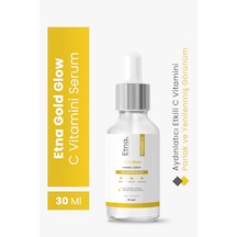 Etna Pharma Gold Glow Leke Karşıtı & Aydınlatıcı C Vitamini Serum 30 Ml Biotin, Glycerin, Panthenol