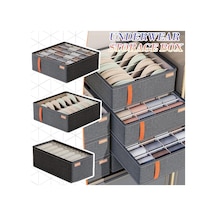 Açık Gri Kabine Çekmece İç Organizatör Kutusu Yatak Odası Gardırop Elbise Organizatör Pantolon T-shirt Eşarp Çorap Saklama Torbaları 20 Grid Açık Gri