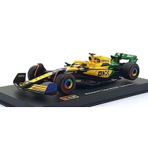1:43 Burago 2024 Mclaren Mcl38 Team Mclaren 4 - Lando Norrıs - Monaco Gp