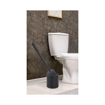 Silikon Wc Tuvalet Banyo Fırçası Klozet Fırçası Siyah Oval Siyah Çok Renkli