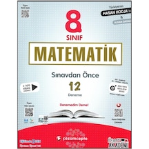 8.Sınıf Matematik Sınavdan Önce 12 Deneme - Alkan Dayalı - Üçgen Akademi