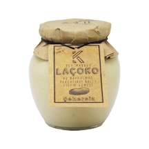 Laçoko Şekersiz Katkısız Glutensiz Doğal Az Kavrulmuş Çiğ Parçacıklı Ballı Fıstık Ezmesi 350 G