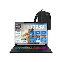 MSI Crosshair A16 HX E8WGXK-058XTRY-ZWYF41 R7-8840HX 96 GB 512 GB SSD RTX5070 16" Free Dos Dizüstü Bilgisayar +Çanta