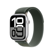 Watch 10 42mm Uyumlu Ardx Krd-77 Hasır Kordon-yeşil