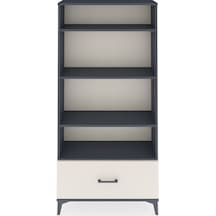 Arges Dolap 4 Raflı Tek Çekmeceli 88x30x182 Antrasit-aytaşı Antrasit