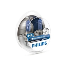 Phılıps H4 Diamond Vision 5000 Kelvin Beyaz Işık Ampul Seti