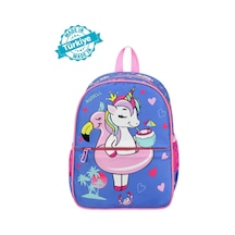 Waddell Lisanslı Unicorn Desenli Anaokul Kreş Okul Öncesi Çocuk Sırt Çantası