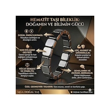 Hematit Bileklik - Hematit Taşı Bileklik - Kare Hematit Taşı Bileklik Gri Gri