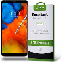 LG Uyumlu Q Stylus Ekran Koruyucu Cam 5 Adet (534061320)